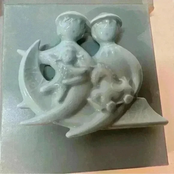 7 Piece Set Haviland Christmas Ornaments PORCELAIN  Limoges France 1971-1979 - Picture 8 of 10